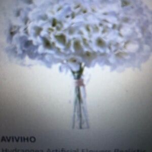 Aviviho Ivory Hydrangea Silk Flowers